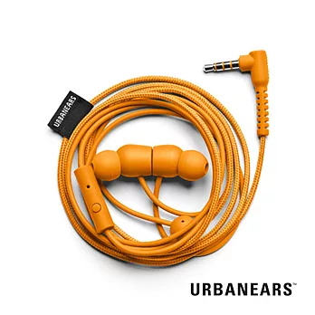Urbanears 瑞典設計 Bagis 炫彩耳道式耳機營火橘