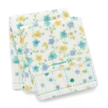 【Afternoon Tea】彩花樂綻洗臉毛巾（淺藍色）