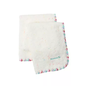 【Afternoon Tea】彩旗滾邊洗臉毛巾（白色）