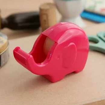 【NICHIBAN】多彩大象膠帶台(桃紅)