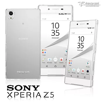 【Metal-slim】 Sony Xperia Z5 高抗刮透明系新型保護殼