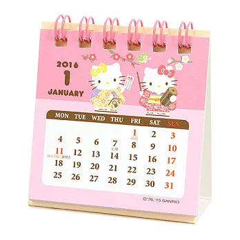 《Sanrio》HELLO KITTY 2016迷你桌曆