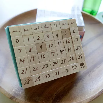 Dimanche Day By Day月曆印章組-文青手寫款