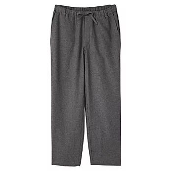 [MUJI 無印良品]男有機棉法蘭絨長褲M墨灰