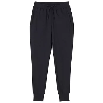 [MUJI 無印良品]男棉混彈性裏毛長褲S深藍