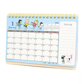 《Sanrio》SNOOPY 2016可立式記事桌曆