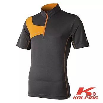 【KOLPING】吸濕排汗立領衫KMT0226M-男L碳灰