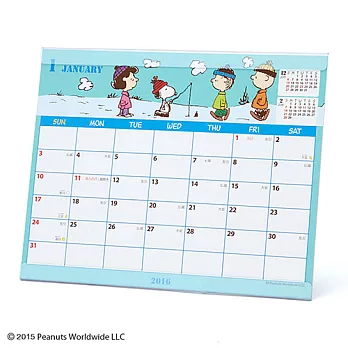 《Sanrio》SNOOPY 2016桌上型月曆