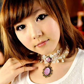 [Bling Q] 公主氣息華麗蕾絲串珠造項鍊