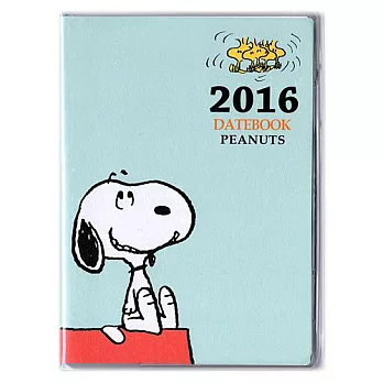 《Sanrio》SNOOPY 2016年曆手冊(俏皮屋頂)