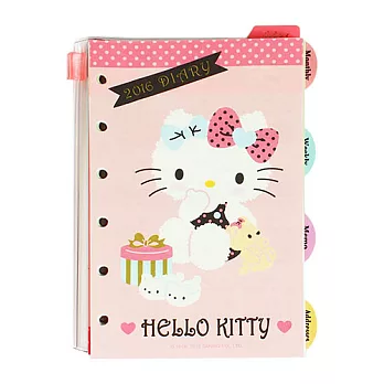 《Sanrio》HELLO KITTY 2016活頁年曆手冊內頁(居家生活)