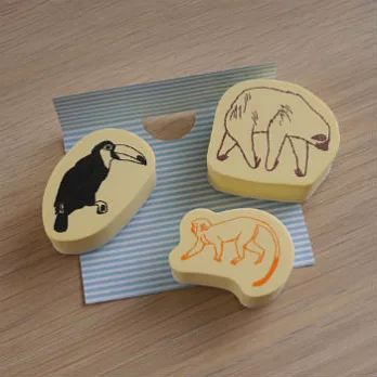 【KODOMO NO KAO】泡綿印章組(熱帶叢林)