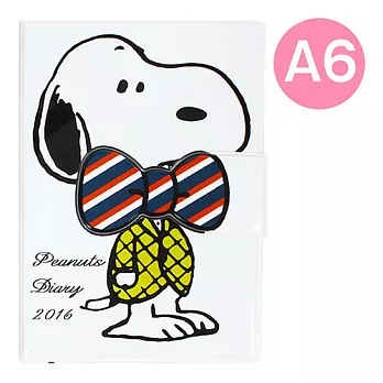 《Sanrio》SNOOPY 2016 磁鐵套日誌本(A6)