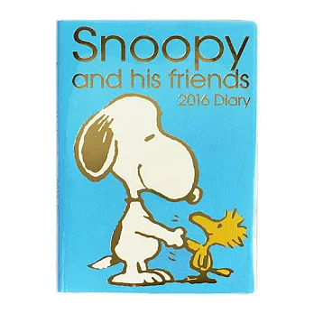 《Sanrio》SNOOPY 2016日誌本(B6方格-握握手)