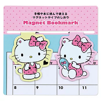 《Sanrio》HELLO KITTY造型磁鐵書籤組(一組2入)