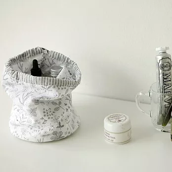 Dailylike 小籠包棉質束口袋-01葉子