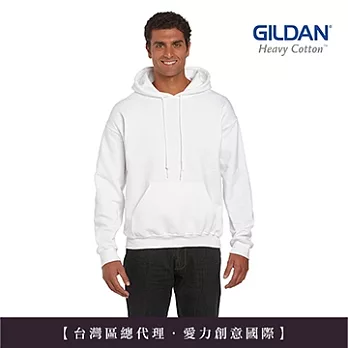 GILDAN 總代理-100%美國棉~亞規連帽T恤 ~S白色