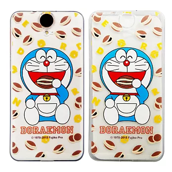 Aztec 小叮噹 HTC One E9plus 手機保護殼透明矽膠套銅鑼燒小叮噹