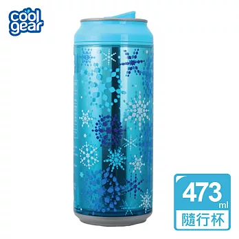 【Cool Gear】繽紛俏皮易開罐隨行杯-歡慶版 (473cc) - 共四款可選(雪花閃閃)