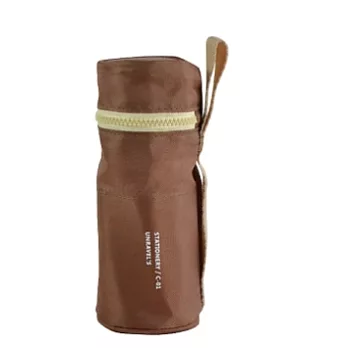 【L’ABSURDE】直立圓筒筆袋(棕)