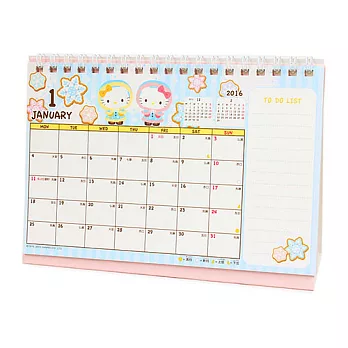 《Sanrio》HELLO KITTY 2016可立式記事桌曆