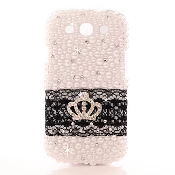 [Bling Q]Samsung S3/I9300魔幻蕾絲水鑽保護殼