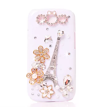 [Bling Q]Samsung S3/I9300 香檳美氛氣質保護殼(白)