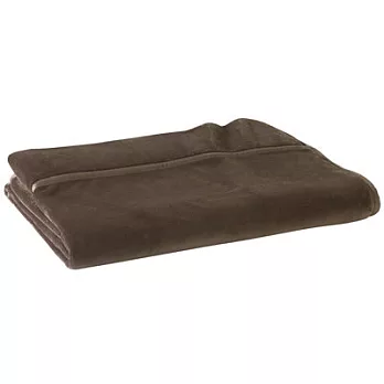 [MUJI 無印良品]暖纖毛厚手毛毯/S/單人/棕色