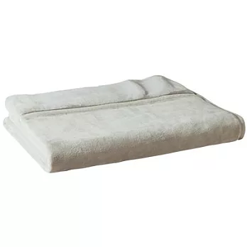 [MUJI 無印良品]暖纖毛厚手毛毯/S/單人/淺灰