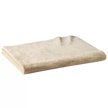 [MUJI 無印良品]暖纖毛吸濕發熱二浴染毛毯/S/單人/米色
