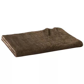 [MUJI 無印良品]暖纖毛吸濕發熱二浴染毛毯/D/雙人/棕色