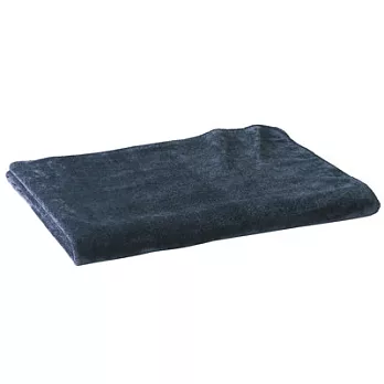 [MUJI 無印良品]暖纖毛吸濕發熱二浴染毛毯/S/單人/深藍