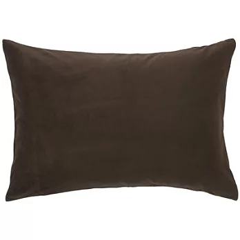 [MUJI 無印良品]暖纖絲絨枕套/43/棕色