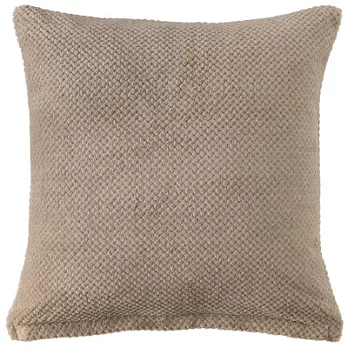 [MUJI 無印良品]暖纖毛鹿子織抱枕套/43/米色