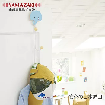 【YAMAZAKI】可愛動物門後掛架(3鉤)-象*日本原裝進口