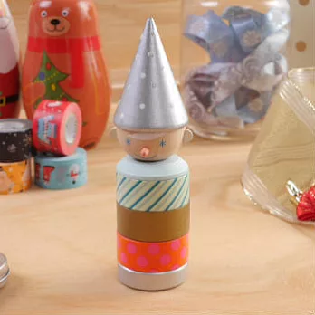 【MARK’S】maste 2015聖誕款_小精靈紙膠帶+收納座(灰白)