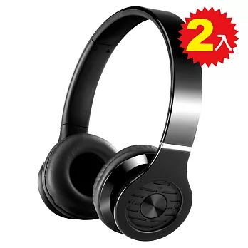 T.C.STAR 頭戴式耳機麥克風 TCE8767BK黑色2入組