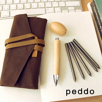 Peddo【經典意匠組】圓木桿繪圖筆Natural(HB)