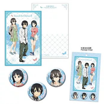 刀劍神域Ⅱ-胸章明信片組A款(綜)