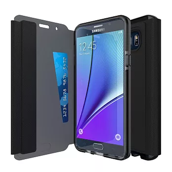 Tech21 英國超衝擊 Evo Wallet Samsung Note 5 防撞軟質保護皮套 - 黑