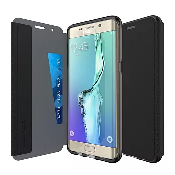 Tech21 英國超衝擊 Evo Wallet Samsung S6 Edge+ 防撞保護皮套 - 黑