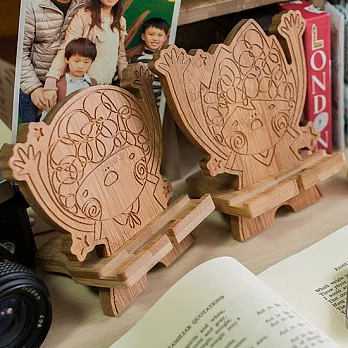 【Sylvia 典藏精品】竹製 Want You 情侶手機座