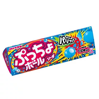 日本【UHA味覺糖】噗啾三角箱糖球-蘇打