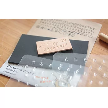 皮革透明打印工具-英文字母款