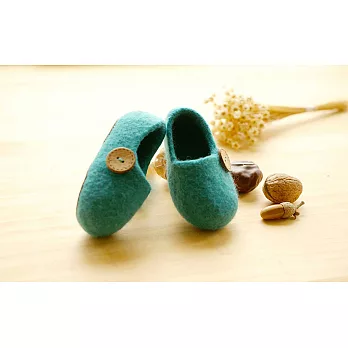 羊毛氈寶寶鞋DIY材料包8湖藍