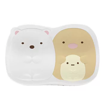 San-X 角落公仔我愛生活系列造型公仔鯊魚夾。白熊君+炸豬排