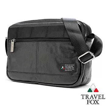Travel Fox 旅狐波維側背包(iPad可入)(黑)(TB663-01)黑色