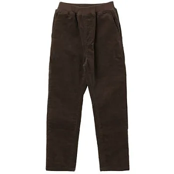 [MUJI 無印良品]兒童有機棉混彈性燈芯絨舒適長褲110咖啡棕