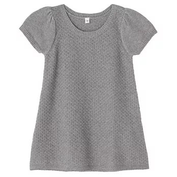 [MUJI 無印良品]幼兒棉針織長版衫90灰色