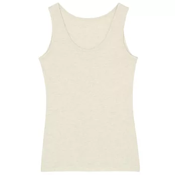 [MUJI 無印良品]女棉混羊毛彈性保暖坦克背心L粉米